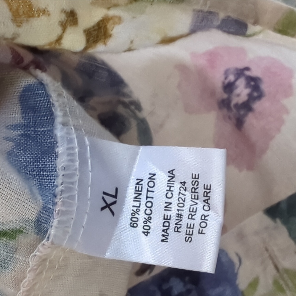 Hester & orchard linen blend floral top - Picture 5 of 12